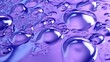 Generative AI, Lavender color. Texture of light violet purple gel with drops and waves on soft background. Liquid beauty product closeup