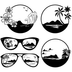 Tropical Island Summer Scenes