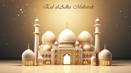 Wall Mural - Eid Al Adha Greetings poster