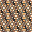 Seamless diagonal pattern mainly in orange and brown hues, vector as a fabric texture