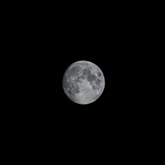 beautiful closeup of a full moon