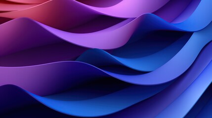 Wall Mural - Abstract paper gradient blue and purple background A pro generative AI