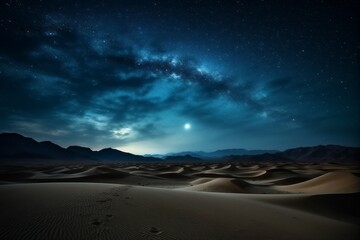 Wall Mural - Beautiful night starry sky in August. AI generated, human enhanced