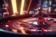 casino roulette wheel, ai generated