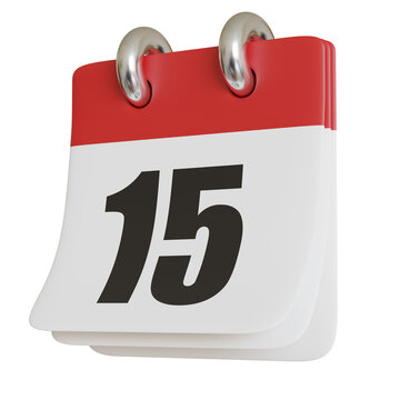 Planning schedule icon concept, modern 3d calendar.