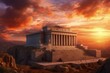 Temple of Solomon at Sunset, Generative AI