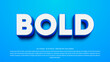 © MugiMulya - Blue bold 3d editable text effect