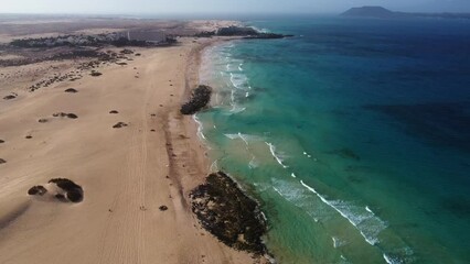 Wall Mural - Dunas de Corralejo front fly drone