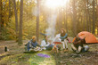 © Oleksii Syrotkin/Stocksy - Accommodation campsite company nature tent getaway recreation