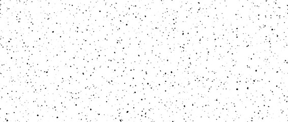 Poster - Seamless splashed dots texture. Black noise grain repeating pattern. Particles, splashes, drops, pieces, specks, speckles wallpaper. Random grunge gritty background. Vector backdrop
