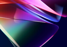 Colorful Glass 3D Object, Abstract Wallpaper Background