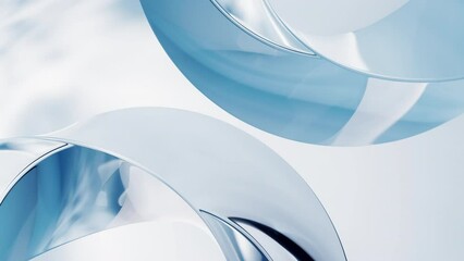 Poster - Abstract twist curve geometry, 3d rendering.