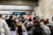 © Alvaro Lavin/Stocksy - people in climbing stairs in the subway. conceptual