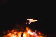 Roasting Marshmallows On An Open Fire 