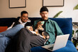 © Península/Stocksy - Modern friends working remotely at home