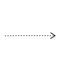 dotted line black arrow design
