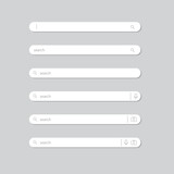 Fototapeta Przestrzenne - searching bar element for web design. search input field