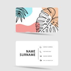 Wall Mural - Business card design. Vector element minimal style. illustration EPS10.