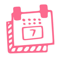 Poster - illustration of calendar icon
