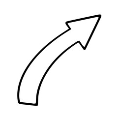 Aufkleber - hand drawn arrow isolated