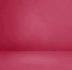 Wall Mural - Empty magenta pink concrete interior background