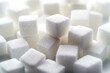A pile of sugar cubes sitting on top of each other. Generative AI.