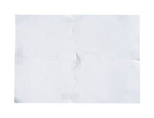 Poster - torn paper glued with transparent tape