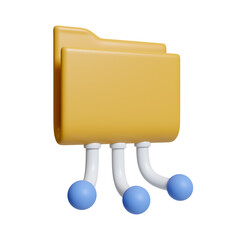 Poster - 3d file transfer of document. icon isolated on white background. 3d rendering illustration. Clipping path.