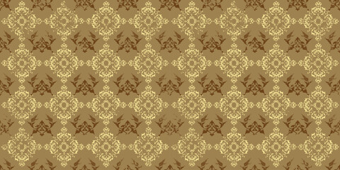 classic vintage brown vector pattern art abstract textile background wallpaper