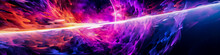 Comet In This Brightly Colored Clip, In The Style Of Dark White And Light Magenta, Dark Sky-blue And Light Amber, Spatial Concept Art, Translucent Planes, Colorful Explosions, Generative Ai