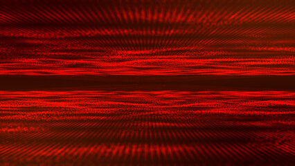 Poster - background in abstract technology. Red-colored abstract digital form