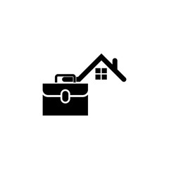 Poster - Working at home icon isolated on transparent background