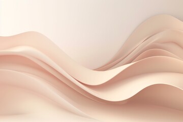 Wall Mural - Minimalistic abstract gentle light beige background. Generative AI
