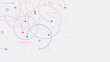 © Alfan Subekti - Plexus circles connection for global communication, big data visualization, science and technology background design.