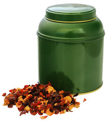 Poster - Herbal tea of roselle, rose hips and apple