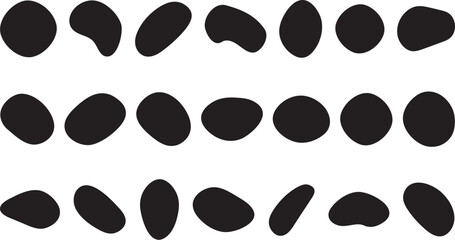 Wall Mural - Set of cute abstract shapes.Vector loose frame.	
