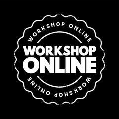 Poster - Workshop Online - collaborative discussion where you and your participants will dive into a specific topic in detail, text concept background