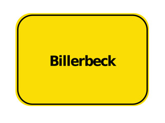 Sticker - Ortseingangsschild - Billerbeck