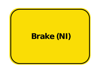 Sticker - Ortseingangsschild - Brake NI