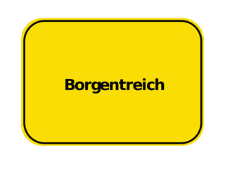 Sticker - Ortseingangsschild - Borgentreich