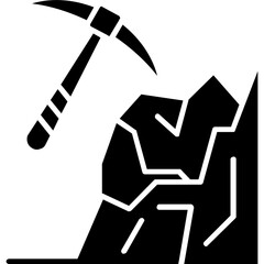 Canvas Print - Pickaxe Icon