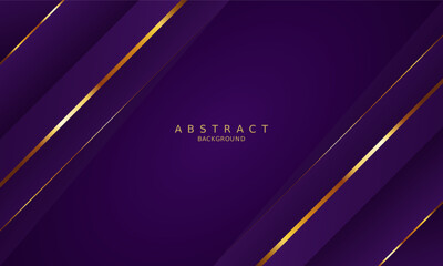 luxury premium purple background and gold line
