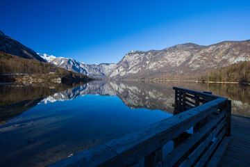 Canvas Print - lake Bohinjsko, Triglav National Park, Slovenia