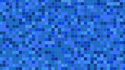 Wall Mural - Blue gradient square dos flashing and moving quickly, 4K motion loop background.