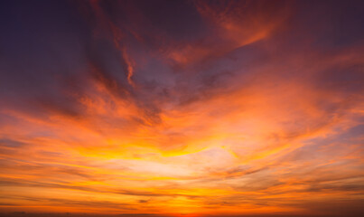 Wall Mural - red sunset sky