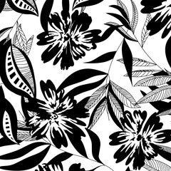 Sticker - Abstract Floral colour vector pattern design suitable for fashion and fabric needs