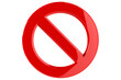 © Iman - 3d render of a forbidden sign not allowed