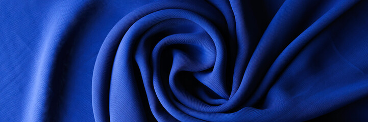 Sticker - Dark blue fabric cloth texture for background and design art work