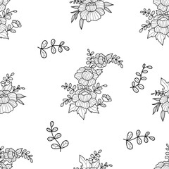 Wall Mural - Floral seamless pattern