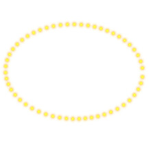 Polka Dot Yellow Icon Element Doodles 